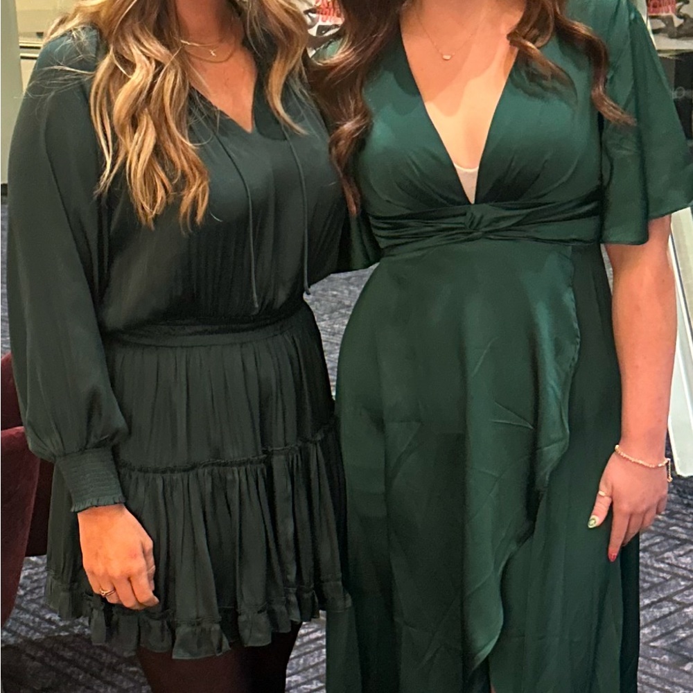 Long green dress worn once